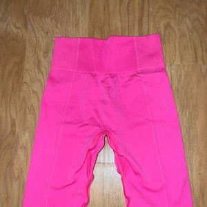 Neon pink gymshark seamless leggings size S